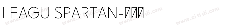LEAGU SPARTAN字体转换